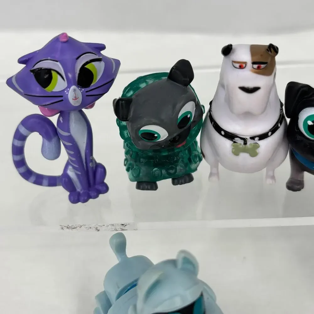 Disney Puppy Dog Pals Doll Chloe‎ Hissy Cat Lot of 6 Action Figure Cake Toppers